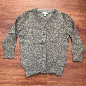 Banana Republic Grey Leopard Sweater